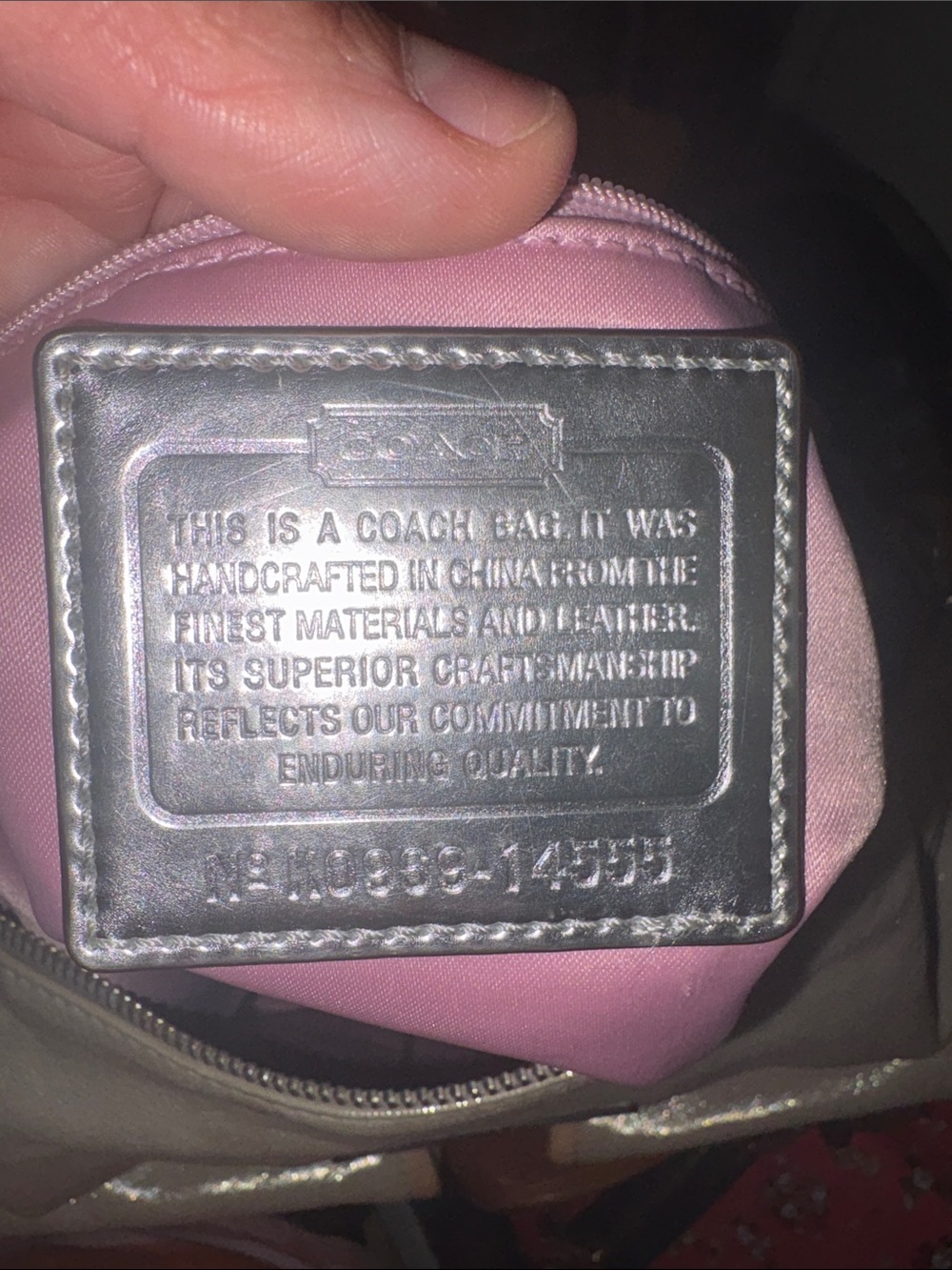 09' Vintage Coach Poppy Metallic Gold Hobo Bag style# 14555 - Picture 5 of 5